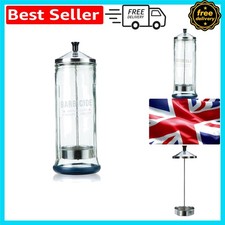 Compact Hospital-Grade Disinfecting Glass - Safe Storage for Scissors & Combs