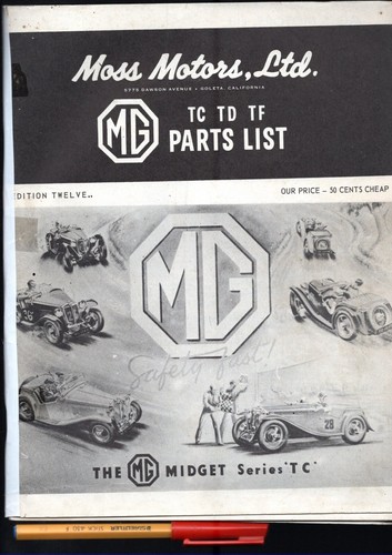 Parts catalog moss - parts,