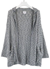 BIMBA Y LOLA Jumper Women's SMALL Wrap Front Grey Pocket Knitted Cardigan