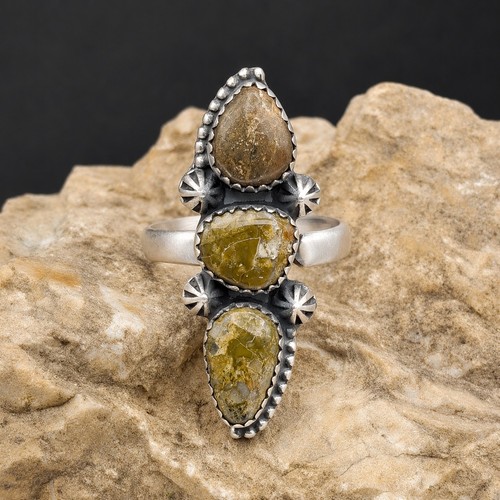 Green royston turquoise - green, ring