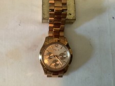 Relic Dive Watch Gold w/ Glow in The Dark Hands Second Hand 30 Meters