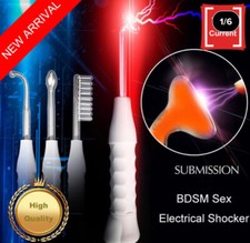 Bondage kit restraint BDSM Fetish red electric Shock violet wand Electro Wand !!