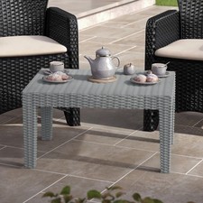 Grey Rattan Square Coffee