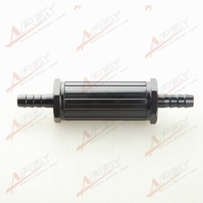 9mm Black Anodised Billet Magnetic Fuel Filter 30 Micron 
