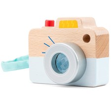 Wooden Toy Camera With Click Button Educational Colour Perception For Toddlers