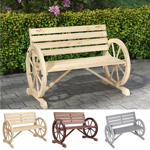 Seater garden bench outdoor - 2,