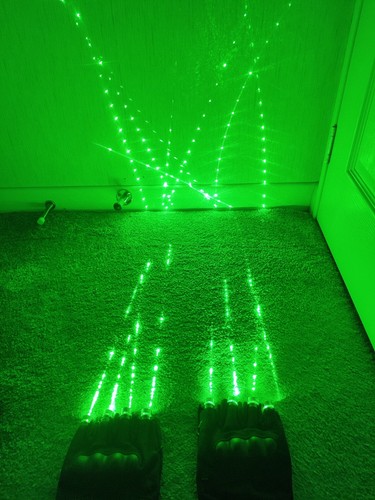 Green laser gloves led - laser,