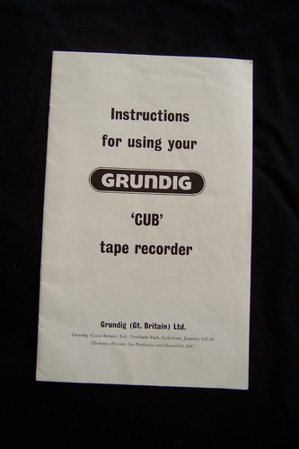 Vintage 1960 grundig cub - grundig,