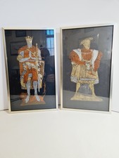 2 X Vintage Brass Rubbings