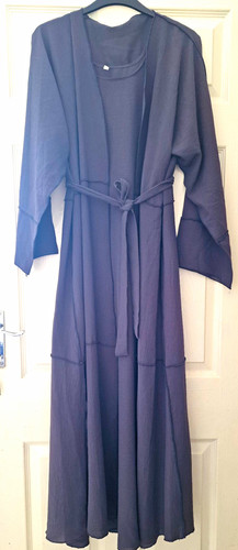 Gray abaya consisting 3 - a,