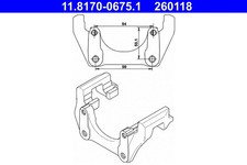 REAR BRACKET BRAKE CALIPER