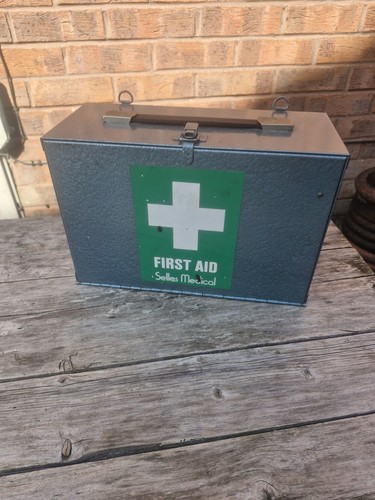 Vintage metal first aid - vintage,