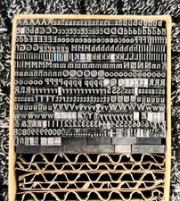 8pt GILL SANS MEDIUM   Metal letterpress Type # ADANA EIGHT FIVE 8 x 5 User #