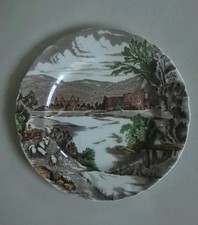 Vintage Hand Painted Alfred Meakin "Tintern"  Collector's Plate 20cm VGC