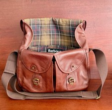 *MINT* Barbour Brown Leather Tarras Satchel Bag- Shoulder Messenger Weekend £275