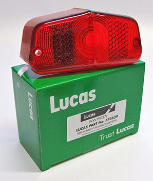 Genuine lucas rear lamp lens - lens,