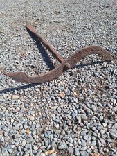 Antique VICTORIAN Wrought Iron S Ace of Spade PATRESS Brick Wall Tie Plate & Rod