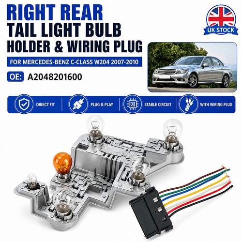 Rear lamp socket - lamp, circuit