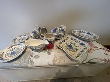 Antique Masons Ironstone Regency Set , 6 Cups Saucers 2 Gravy Jugs , 2 Dishes