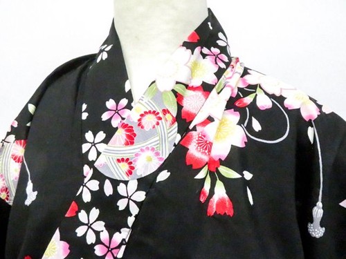 Japanese kimono yukata black - japanese,