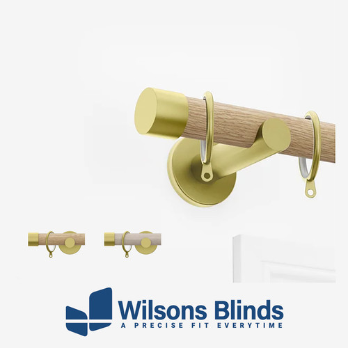 Curtain pole wood - curtain,