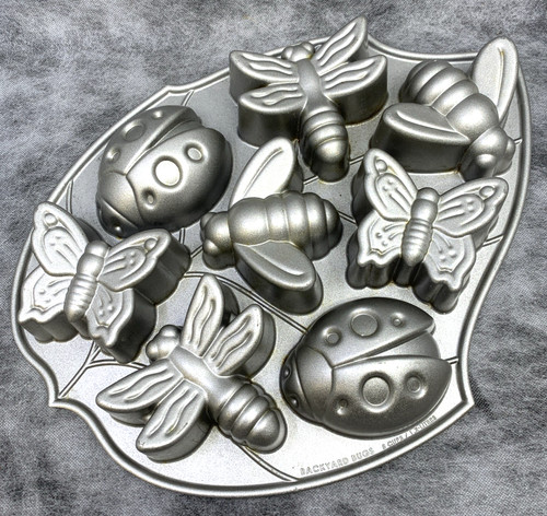 Backyard bugs cake - cake, tin