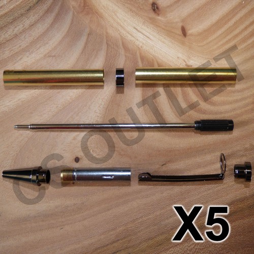 Gun metal slimline pen kits - slimline,
