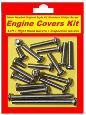 Yamaha   DT175MX - Engine Covers Kit - A2 Stainless Philips Screws