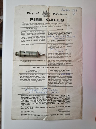 Civil defence whistle - civil,