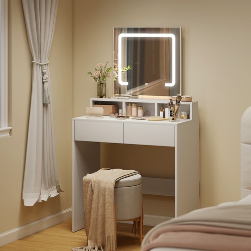 Vanity desk with mirror - vanity,