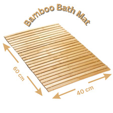 Bamboo Bath Mat Non-Slip