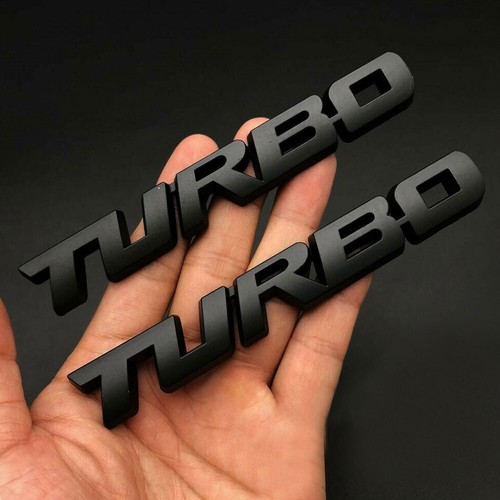 Black turbo letter - black,