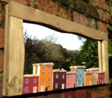Special Offer Funckles Stunning driftwood mirror with driftwood cottage houses,