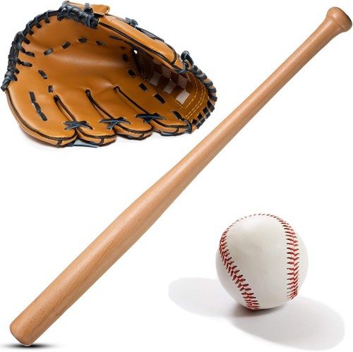 Wooden baseball bat set with - set,