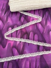 Cream Cotton Narrow Lace Trim