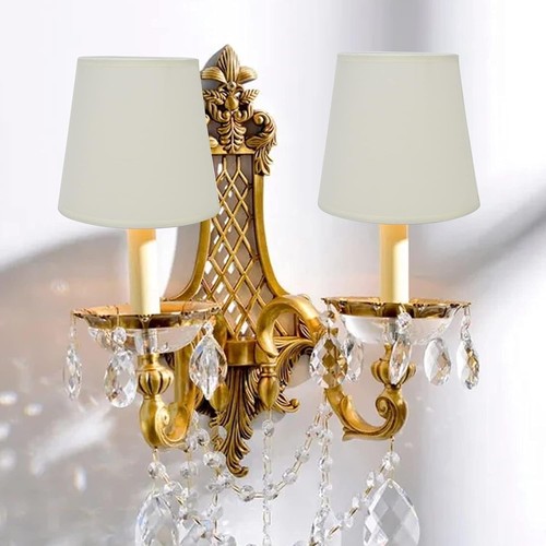 White fabric lamp - white,
