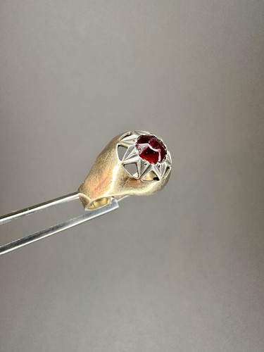 Antique ring with red - , stone