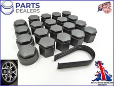 WHEEL NUT COVERS FOR VAUXHALL ASTRA MOKKA INSIGNIA B LOCKING SET DARK GREY 19mm