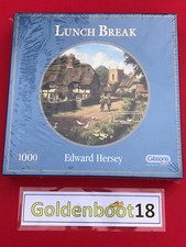 LUNCH BREAK EDWARD HERSEY GIBSONS PUZZLE 1000 PIECE NEW SEALED