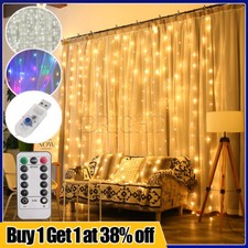 300 LED Curtain Fairy Lights