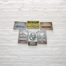 6 x Man Cave Metal Art Sign