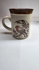 Vintage Biltons Stoneware Mug England Robin Bird Retro 1970s collectable VGC