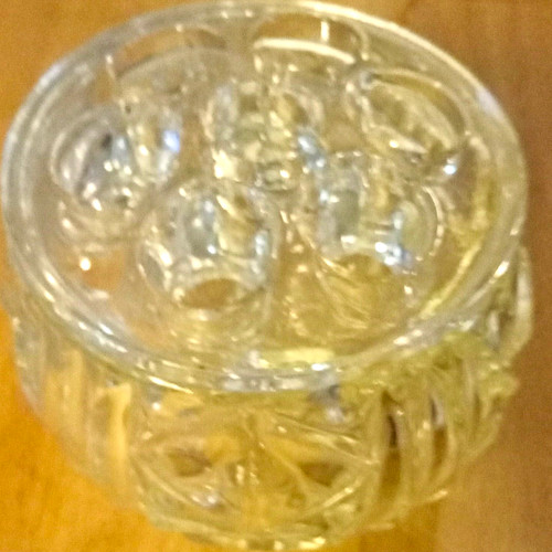 Clear glass rose bowl - rose,