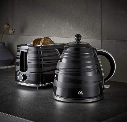 Swan symphony black jug - swan, 1.7l