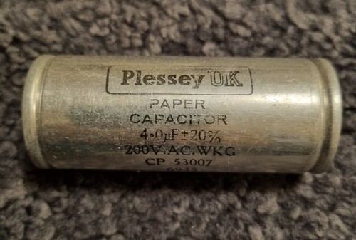 Plessey 0uf 200v - plessey, 4.0uf