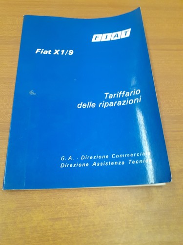 Fiat manual repair - fiat, tariff