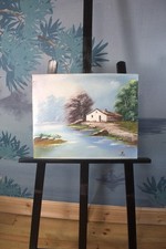 Vintage Mid-Century Oil