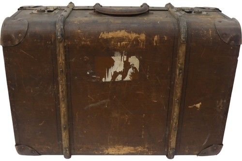 Vintage wooden suitcase - vintage,
