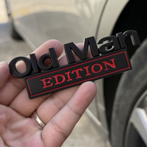 Old man edition logo car - man,