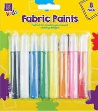 8 Pack Fabric Paint Pens